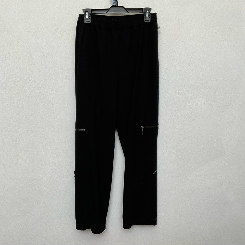 Zenergy By Chico's Black Cargo Pull On Athletic Pants Size 1 US Med/8